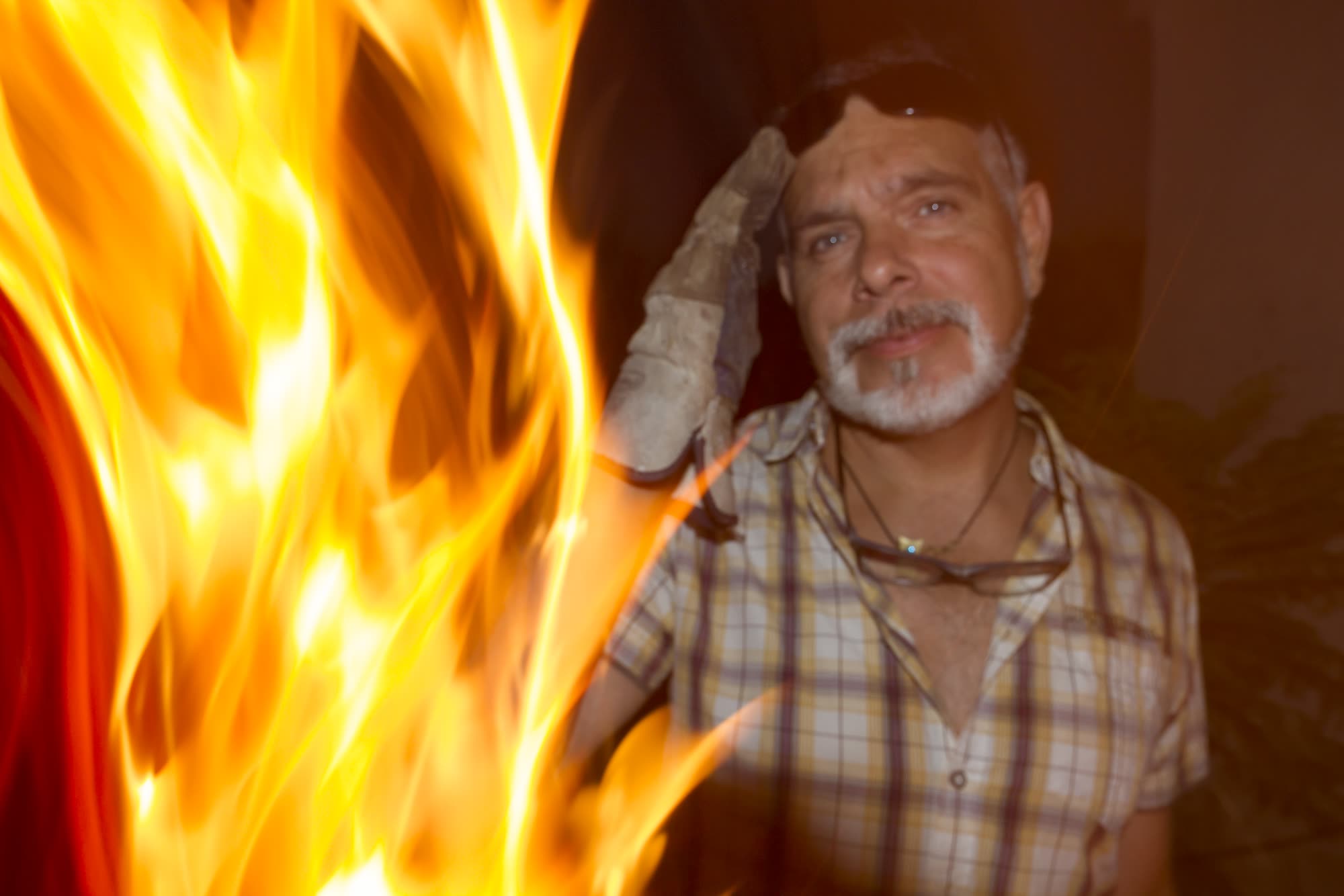 Espectáculo con fuego.